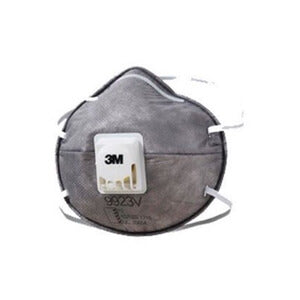 3M™ Cupped Particulate Respirator 9923V, P2, with Nuisance Level* Organic Vapour Relief, valved, 10/Box, 6 Boxes/Case