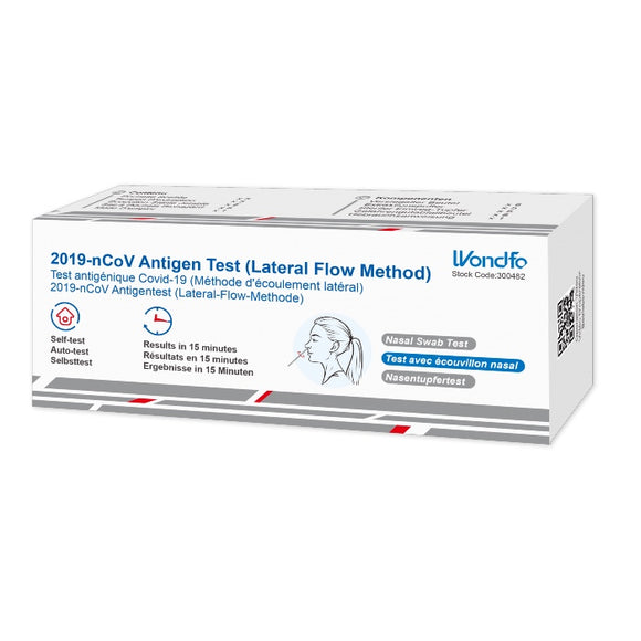 Wondfo 2019-nCoV Antigen Test Kit - Pack of 5 x 158 Packs (Total 790 test kits)