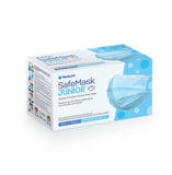 2022 New SafeMask Junior Child Level 1 Procedure Earloop Face Masks - Pack of 50 - Blue
